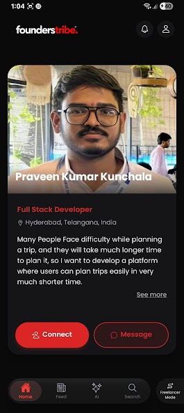 Profile Interface
